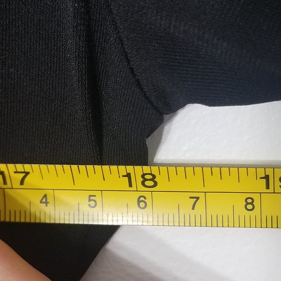 Thyme Maternity Black Zipper Faux Wrap Dress Event Business Casual Pregnancy - Picture 10 of 10